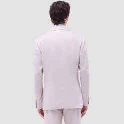 Linen-Cotton Two Button Blazer