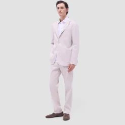 Linen-Cotton Two Button Blazer