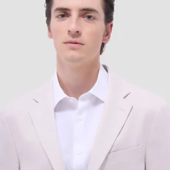 Linen-Cotton Two Button Blazer