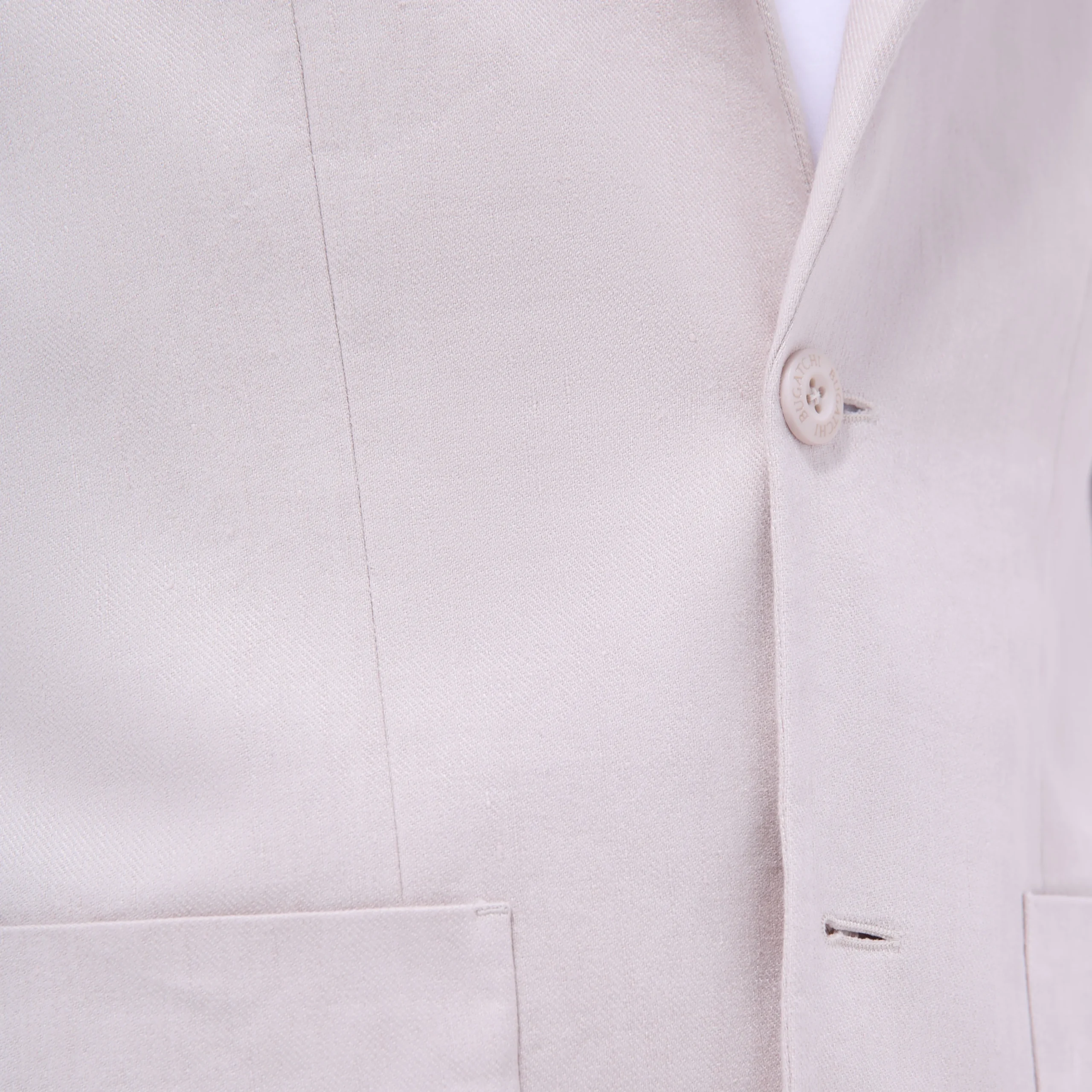 Linen-Cotton Two Button Blazer