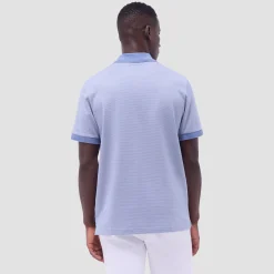 Micro Check Quarter-Zip Polo Shirt