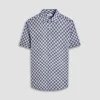 Miles Basketweave OoohCotton Short-Sleeve Shirt
