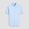 Miles Basketweave OoohCotton Short-Sleeve Shirt