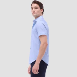Miles Basketweave OoohCotton Short-Sleeve Shirt