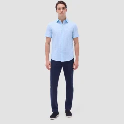 Miles Basketweave OoohCotton Short-Sleeve Shirt