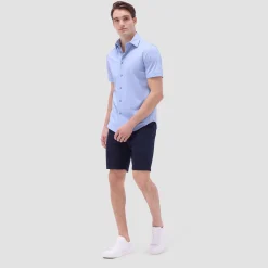 Miles Basketweave OoohCotton Short-Sleeve Shirt