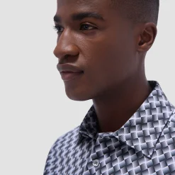 Miles Basketweave OoohCotton Short-Sleeve Shirt
