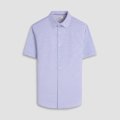 Miles Bird Print OoohCotton Short-Sleeve Shirt