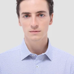 Miles Bird Print OoohCotton Short-Sleeve Shirt