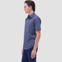 Miles Bistro Print OoohCotton Short-Sleeve Shirt
