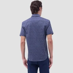 Miles Bistro Print OoohCotton Short-Sleeve Shirt