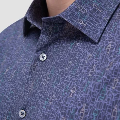 Miles Bistro Print OoohCotton Short-Sleeve Shirt