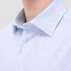 Miles Bistro Print OoohCotton Short-Sleeve Shirt