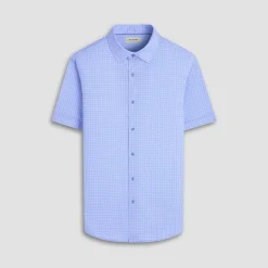 Miles Geometric OoohCotton Short-Sleeve Shirt