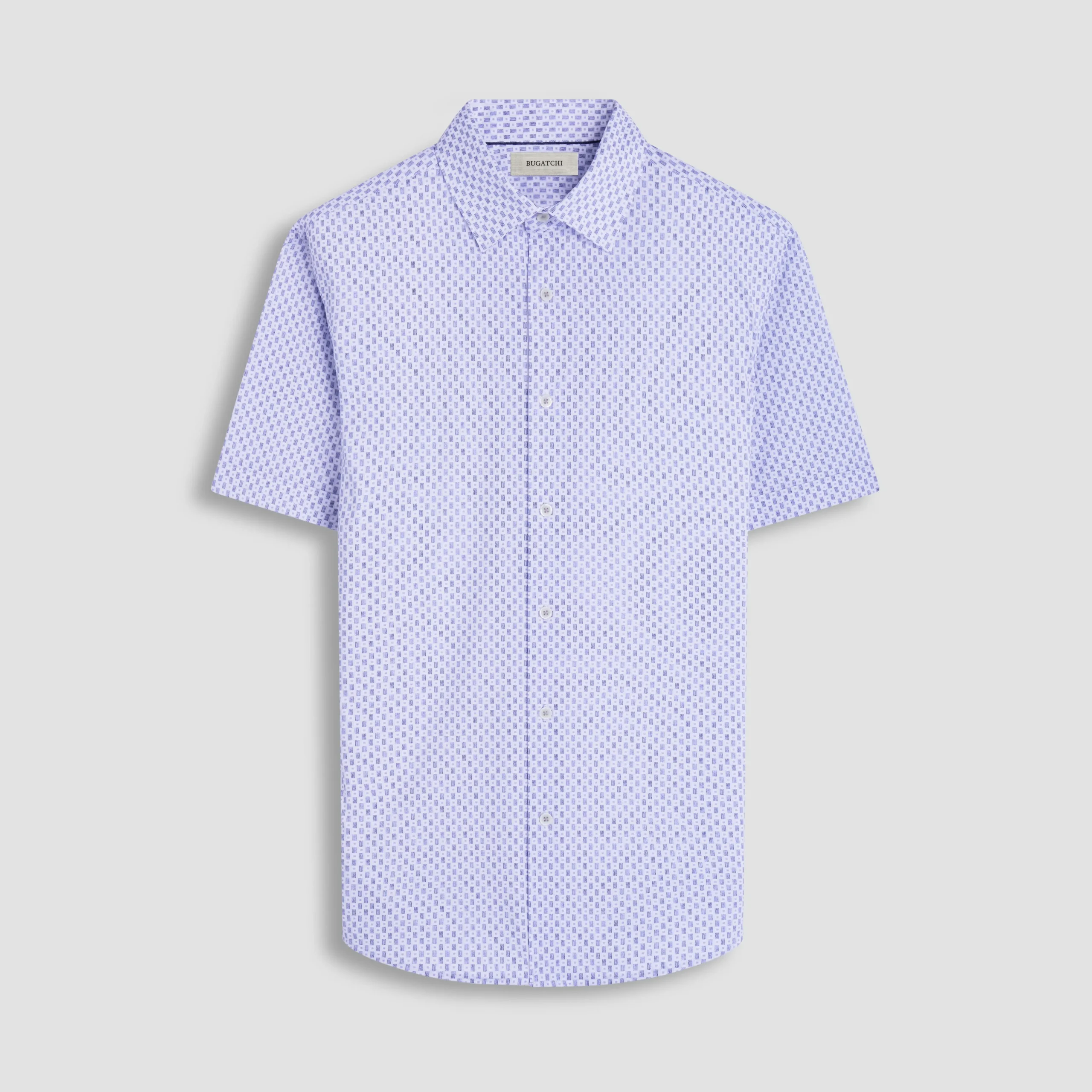 Miles Geometric OoohCotton Short-Sleeve Shirt
