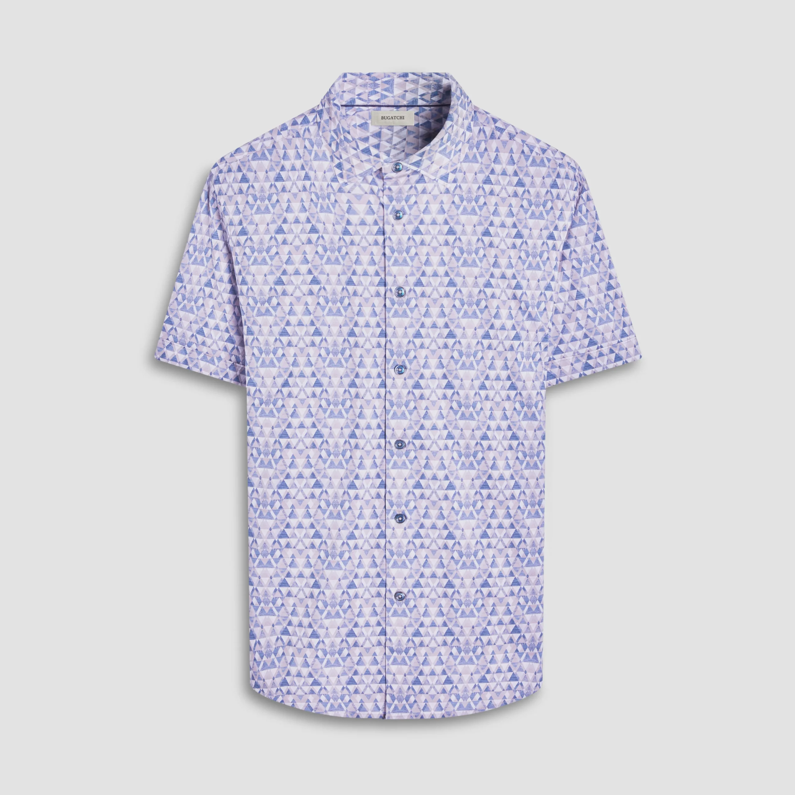 Miles Geometric OoohCotton Short-Sleeve Shirt