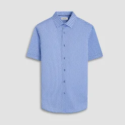 Miles Geometric OoohCotton Short-Sleeve Shirt