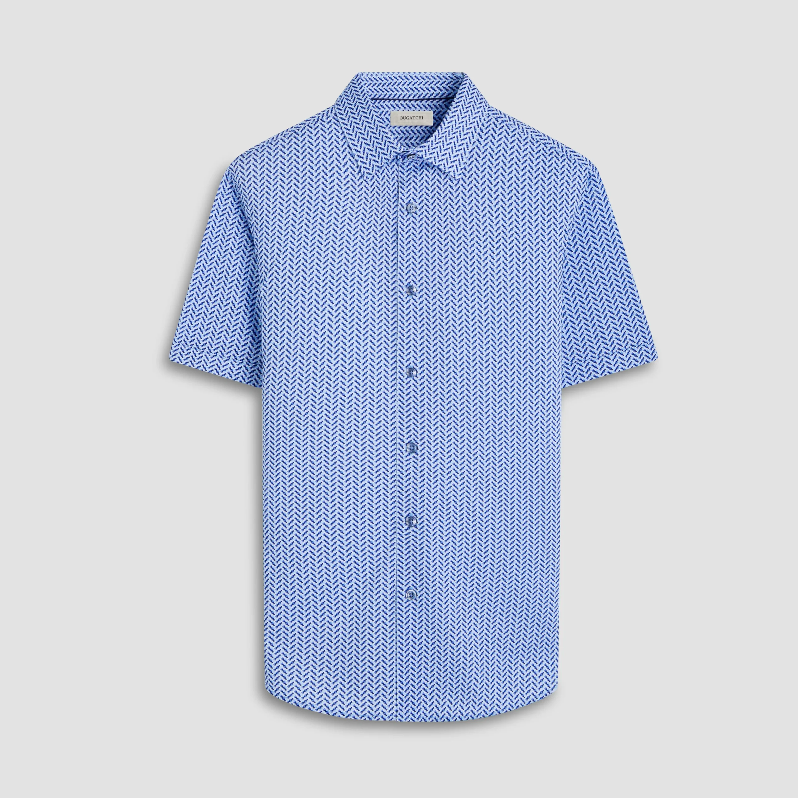 Miles Geometric OoohCotton Short-Sleeve Shirt