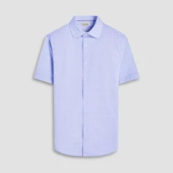 Miles Geometric OoohCotton Short-Sleeve Shirt