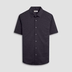 Miles Geometric OoohCotton Short-Sleeve Shirt