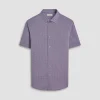 Miles Geometric OoohCotton Short-Sleeve Shirt