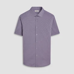 Miles Geometric OoohCotton Short-Sleeve Shirt