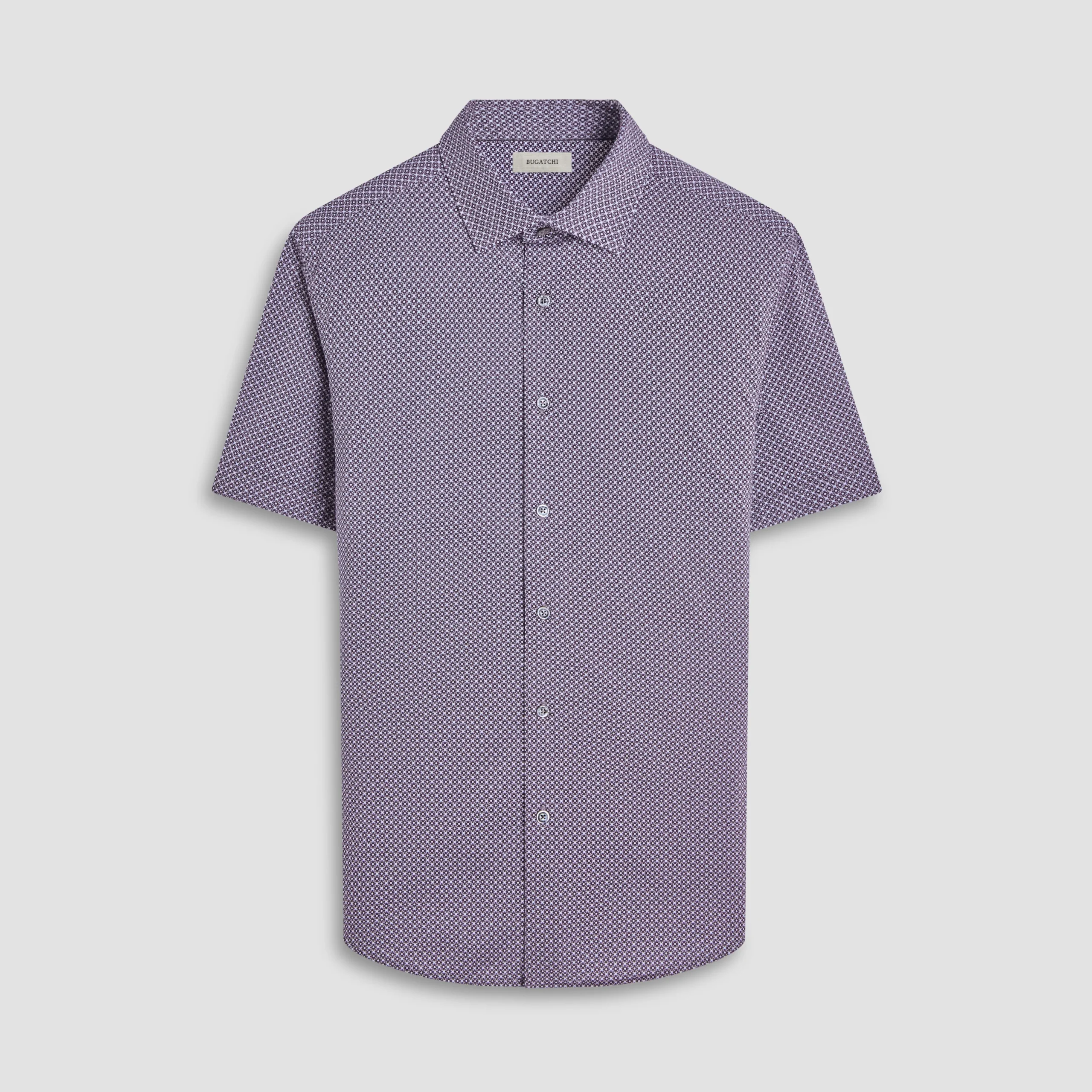 Miles Geometric OoohCotton Short-Sleeve Shirt