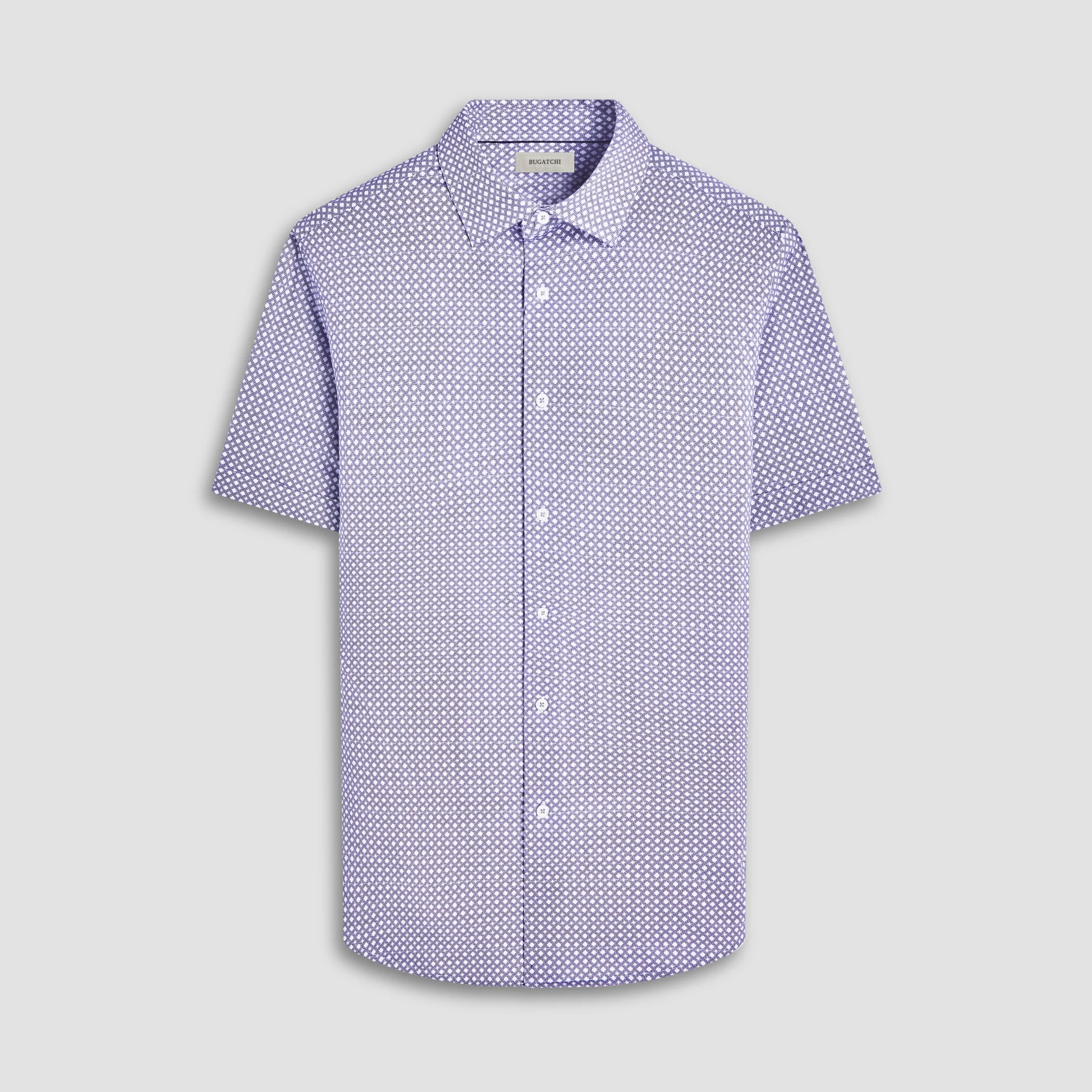 Miles Geometric OoohCotton Short-Sleeve Shirt
