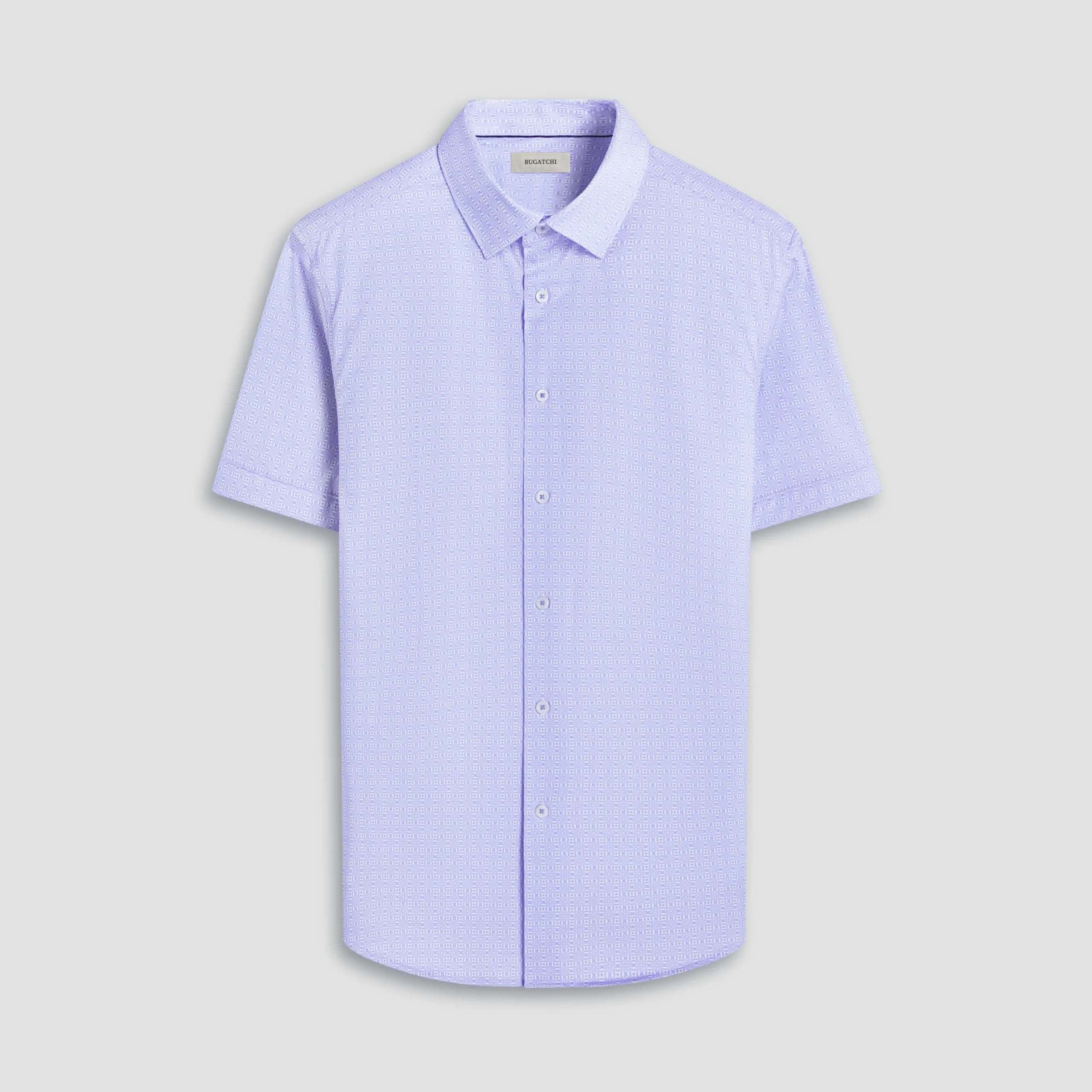 Miles Geometric OoohCotton Short-Sleeve Shirt