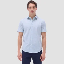 Miles Geometric OoohCotton Short-Sleeve Shirt