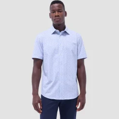 Miles Geometric OoohCotton Short-Sleeve Shirt