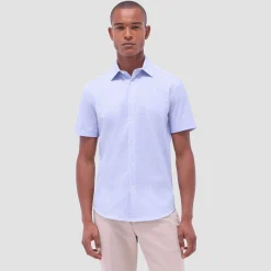 Miles Geometric OoohCotton Short-Sleeve Shirt