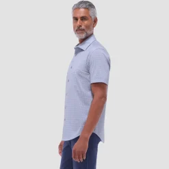 Miles Geometric OoohCotton Short-Sleeve Shirt