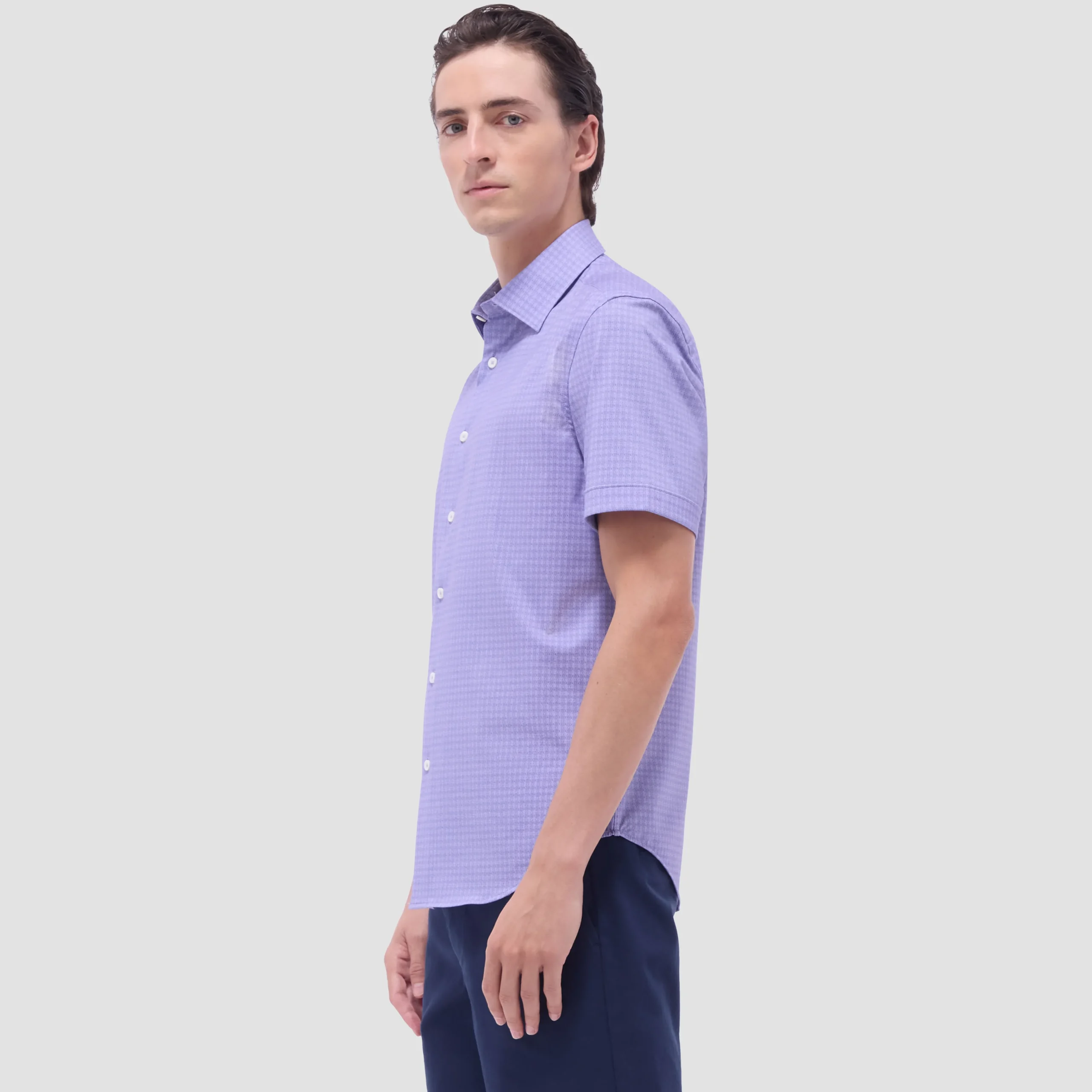 Miles Geometric OoohCotton Short-Sleeve Shirt