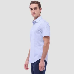 Miles Geometric OoohCotton Short-Sleeve Shirt