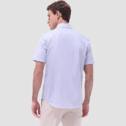 Miles Geometric OoohCotton Short-Sleeve Shirt