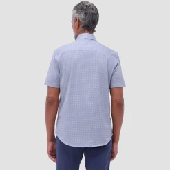 Miles Geometric OoohCotton Short-Sleeve Shirt