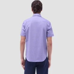 Miles Geometric OoohCotton Short-Sleeve Shirt