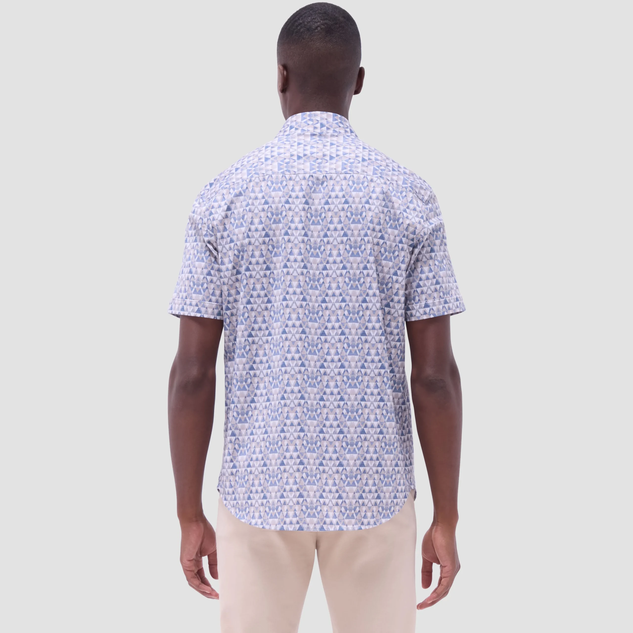 Miles Geometric OoohCotton Short-Sleeve Shirt