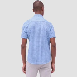 Miles Geometric OoohCotton Short-Sleeve Shirt