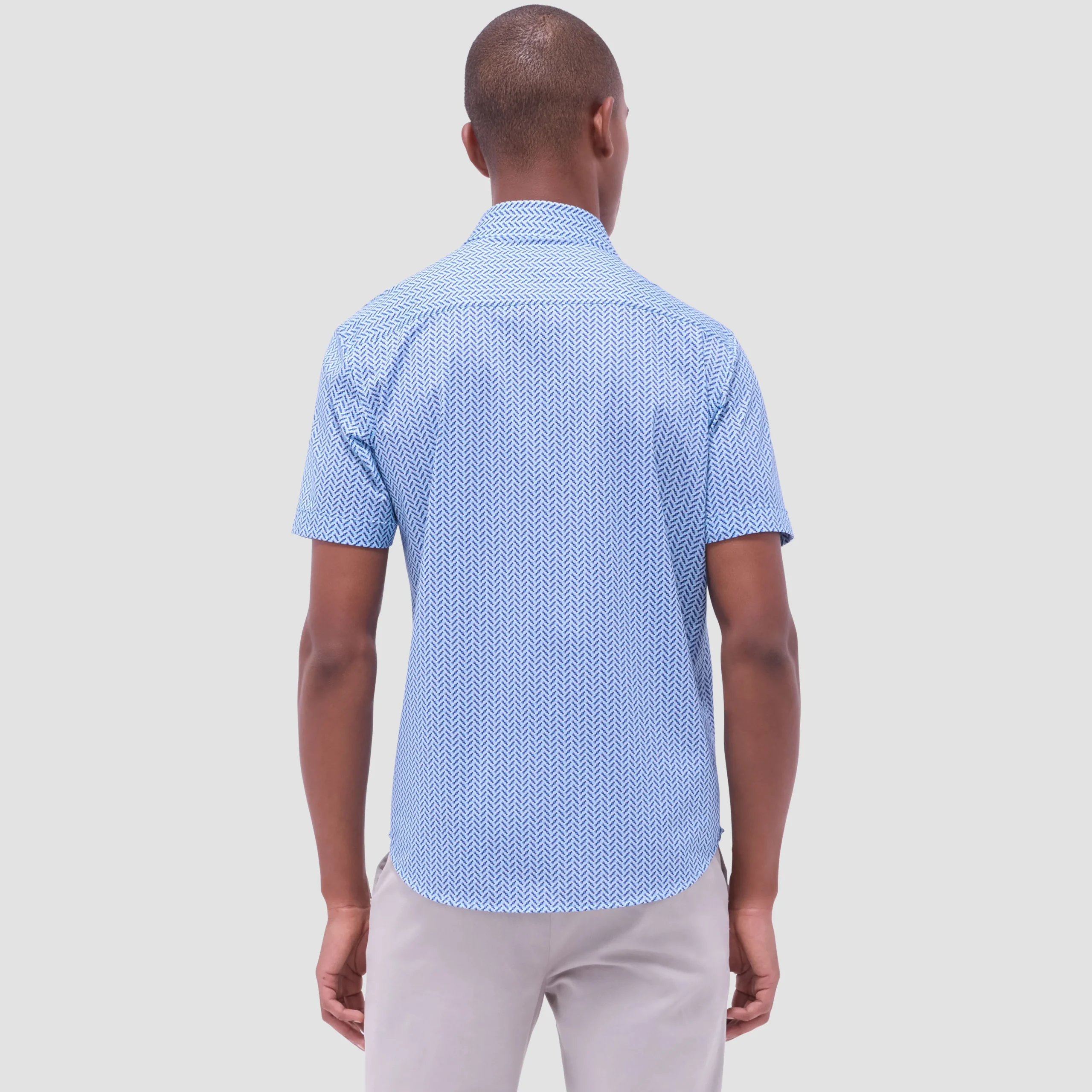 Miles Geometric OoohCotton Short-Sleeve Shirt