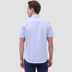 Miles Geometric OoohCotton Short-Sleeve Shirt