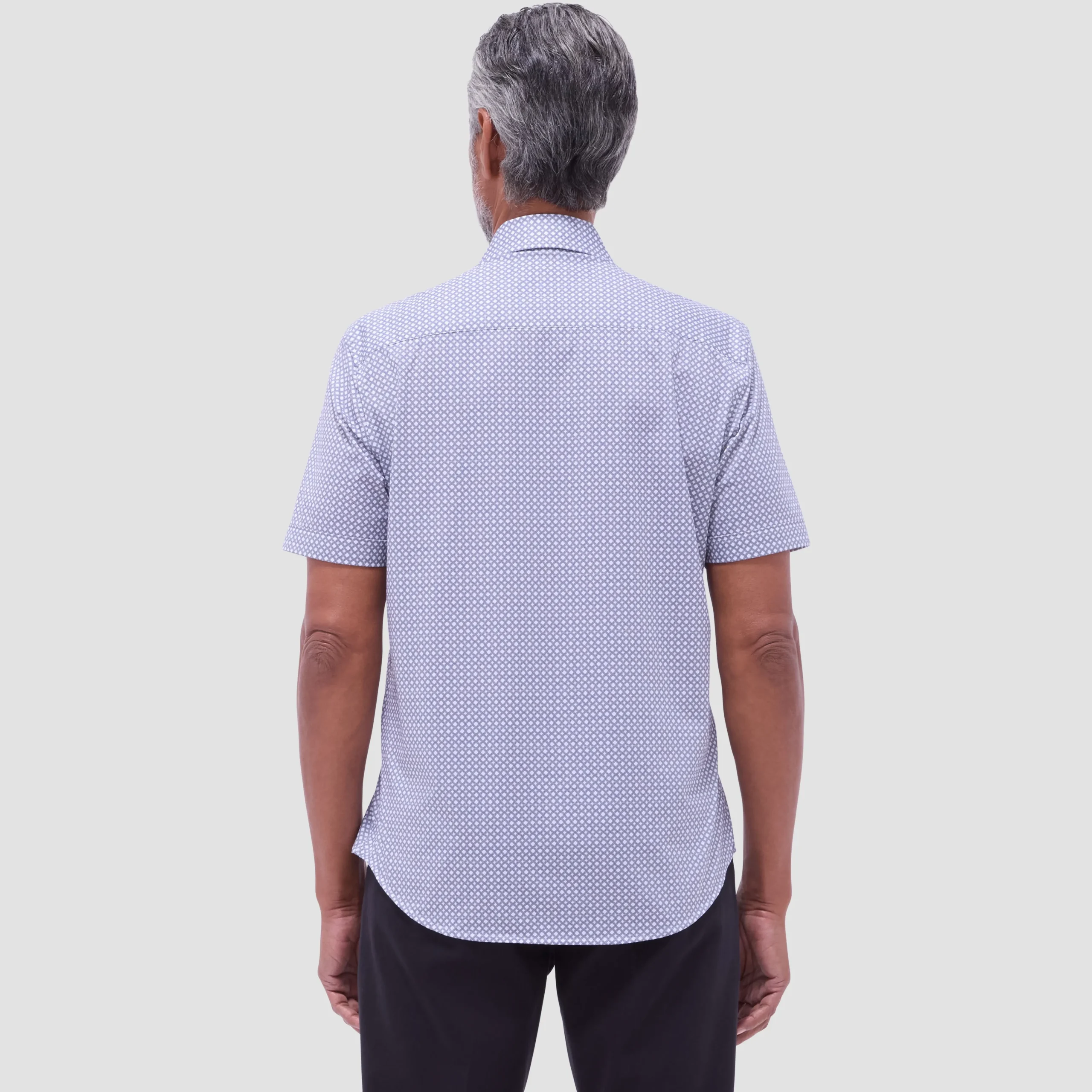 Miles Geometric OoohCotton Short-Sleeve Shirt