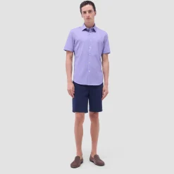 Miles Geometric OoohCotton Short-Sleeve Shirt