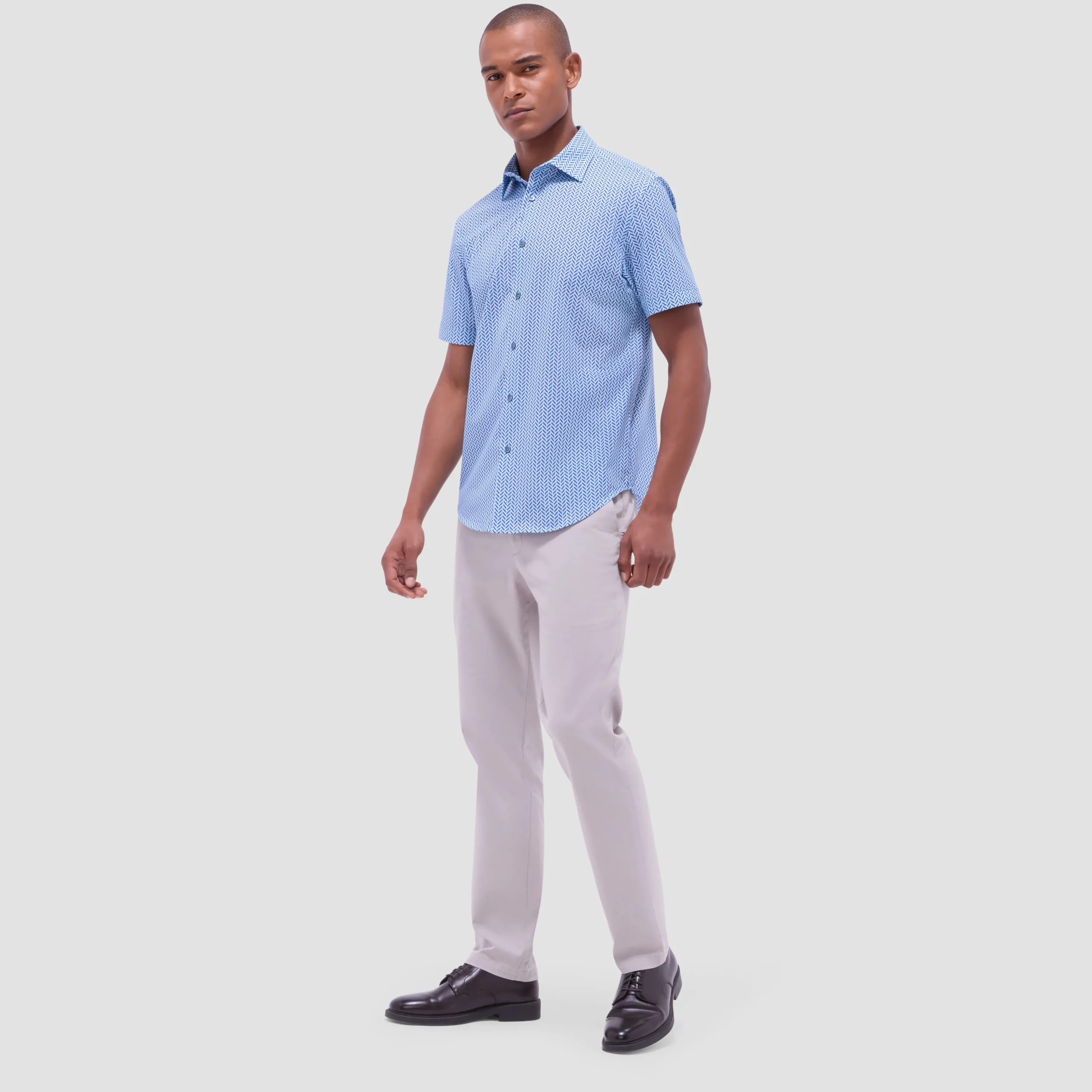 Miles Geometric OoohCotton Short-Sleeve Shirt