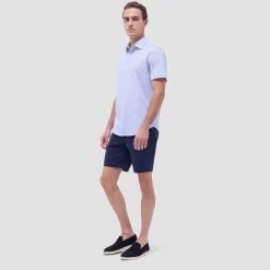 Miles Geometric OoohCotton Short-Sleeve Shirt