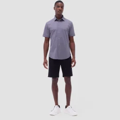 Miles Geometric OoohCotton Short-Sleeve Shirt