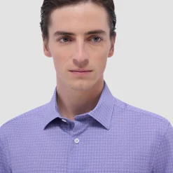 Miles Geometric OoohCotton Short-Sleeve Shirt
