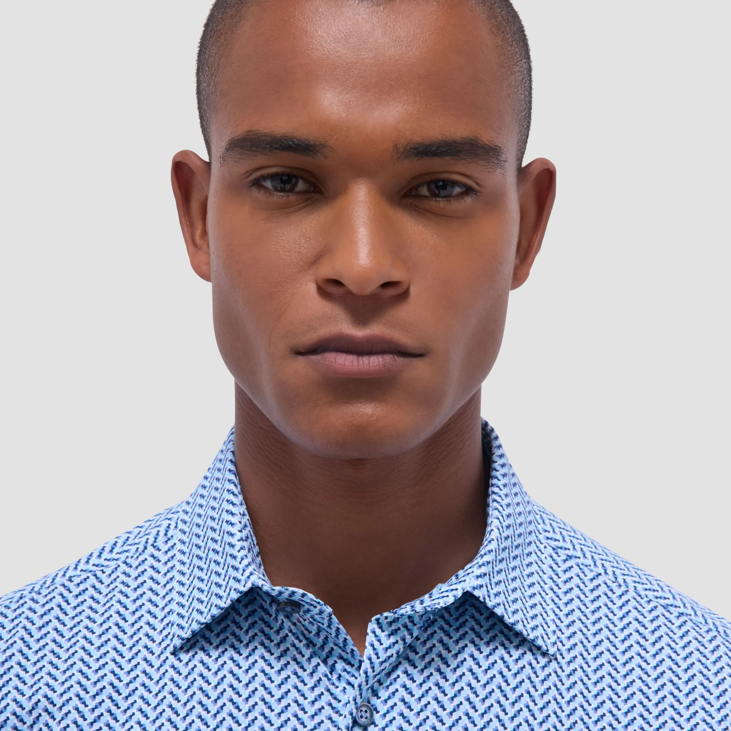 Miles Geometric OoohCotton Short-Sleeve Shirt