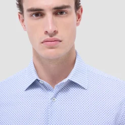 Miles Geometric OoohCotton Short-Sleeve Shirt